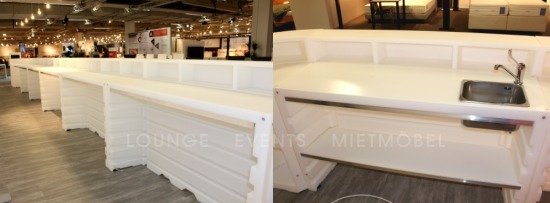 Modulare Theken mieten - counter mieten counter mieten